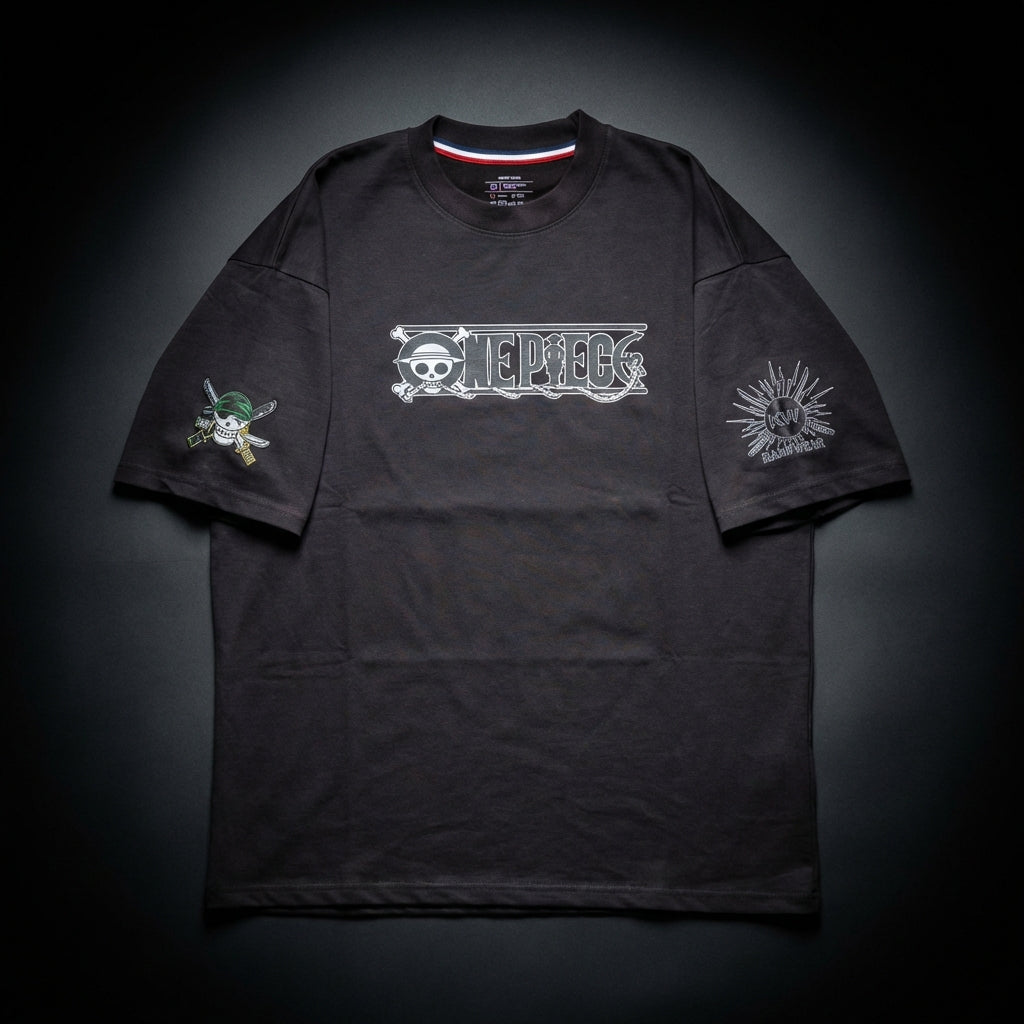 One Piece Zoro Premium Oversized Printed T-Shirt