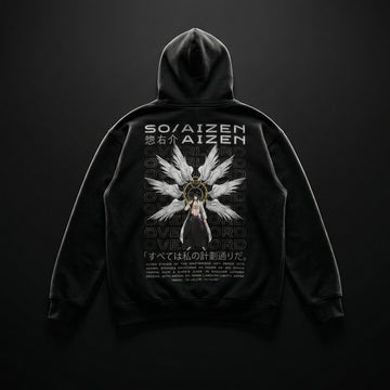 Bleach Aizen Premium Oversized Printed Hoodie