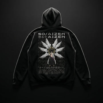 Bleach Aizen Premium Oversized Printed Hoodie