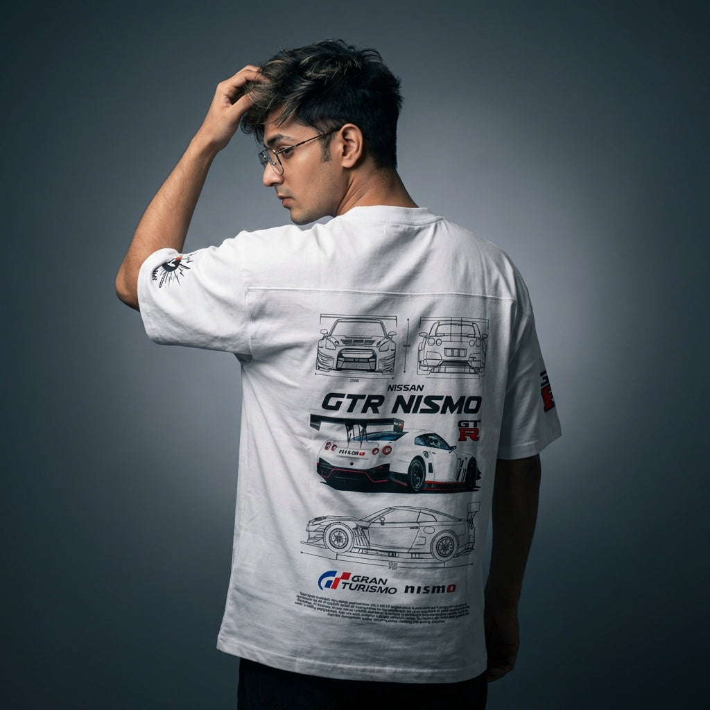 Nissan GTR Nismo Premium Oversized Printed T-Shirt