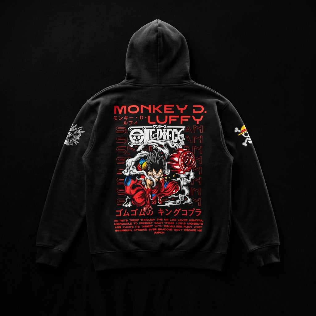 One Piece Premium Oversized Printed Hoodie