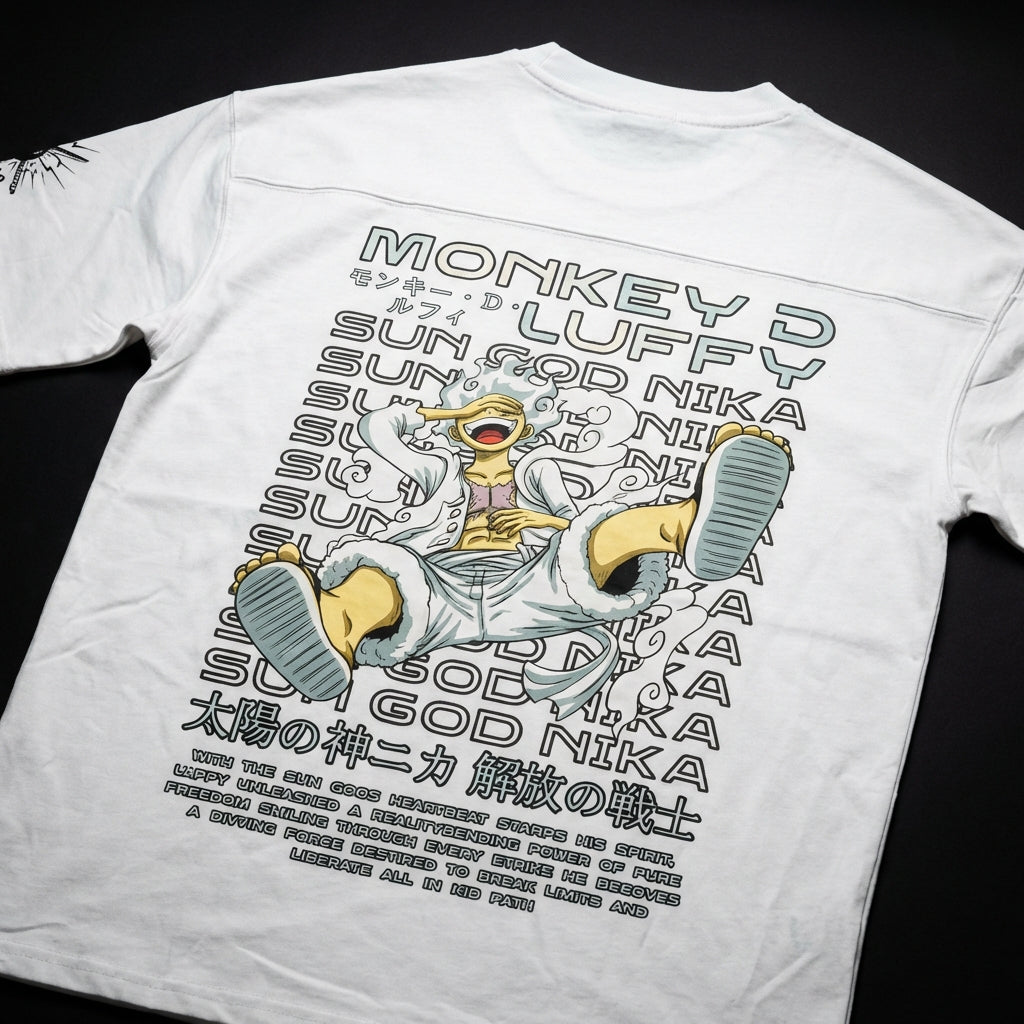 One Piece Luffy Premium Oversized Printed T-Shirt