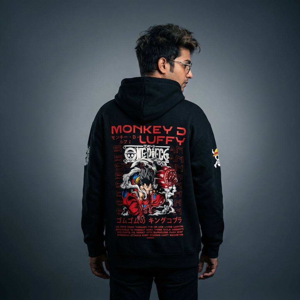 One Piece Premium Oversized Printed Hoodie