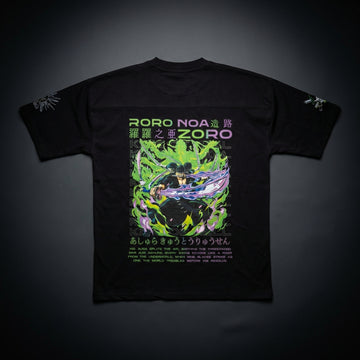 One Piece Zoro Premium Oversized Printed T-Shirt