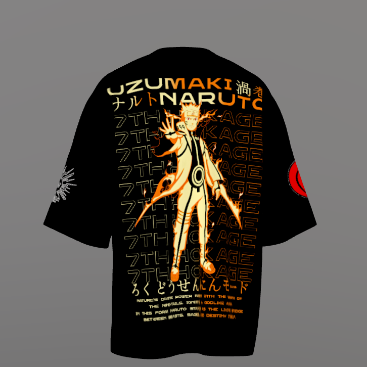 Naruto Premium Oversized Printed T-Shirt
