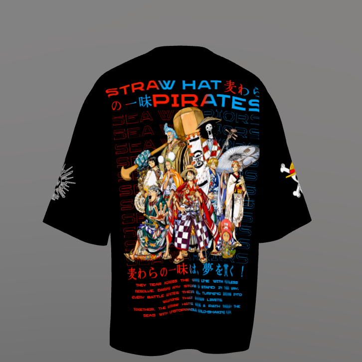 One Piece Premium Oversized Printed T-Shirt