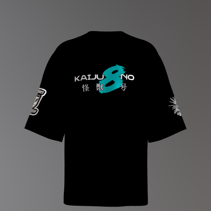 Kaiju Number 8 Premium Oversized Printed T-Shirt