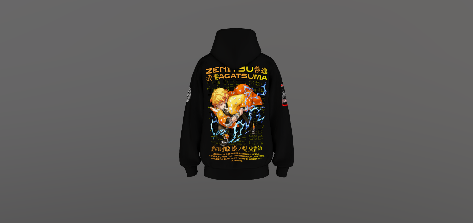 Demon Slayer Premium Oversized Printed Hoodie