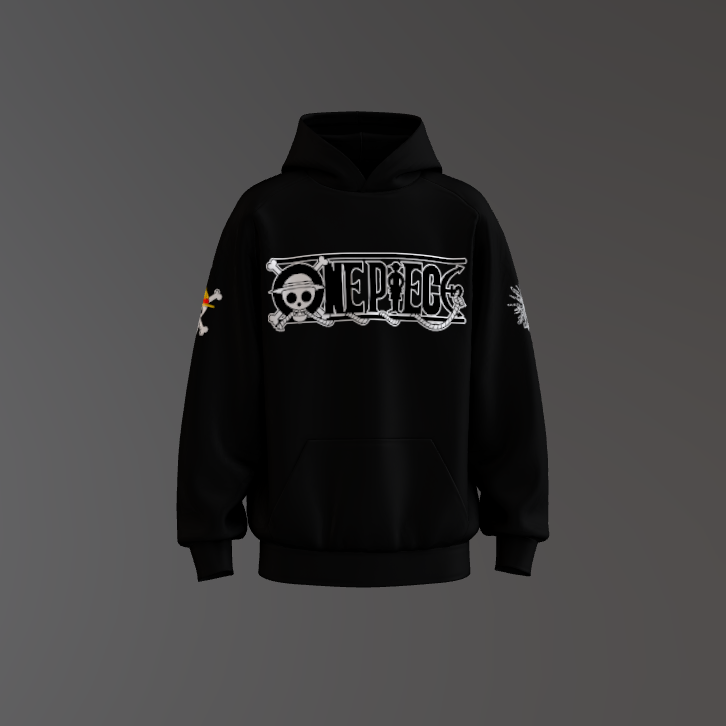 One Piece Premium Oversized Printed Hoodie