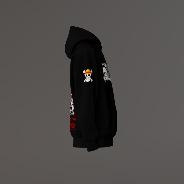 One Piece Premium Oversized Printed Hoodie