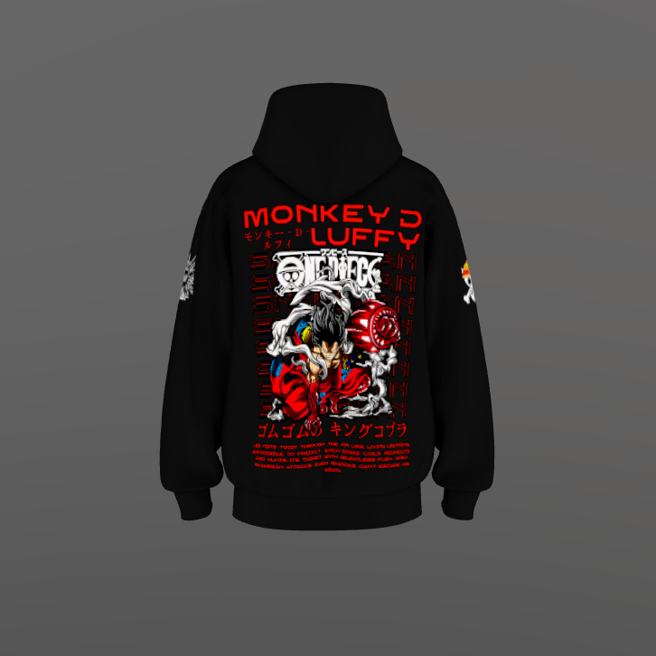 One Piece Premium Oversized Printed Hoodie