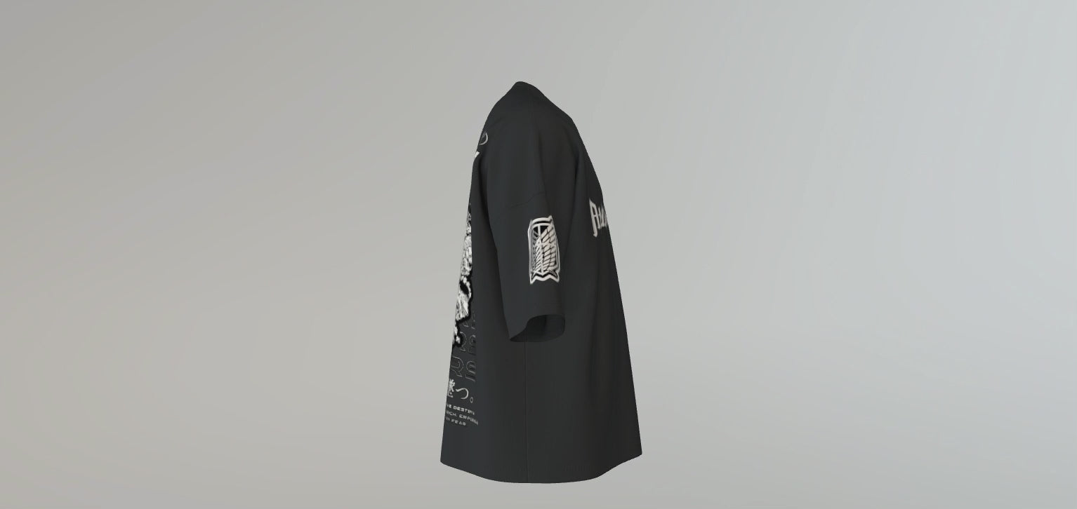 Attack on Titan Premium Oversized Printed T-Shirt