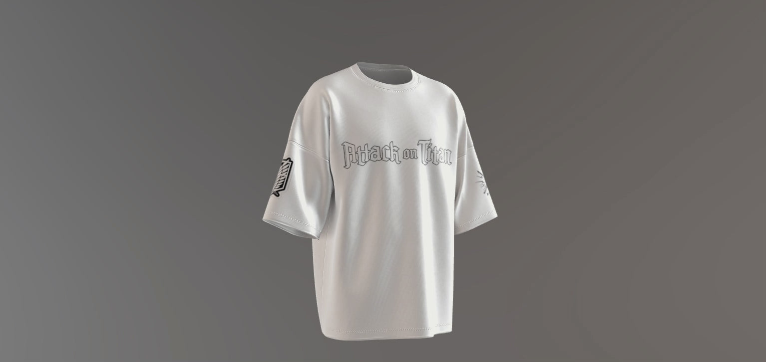 Attack on Titan Premium Oversized Printed T-Shirt