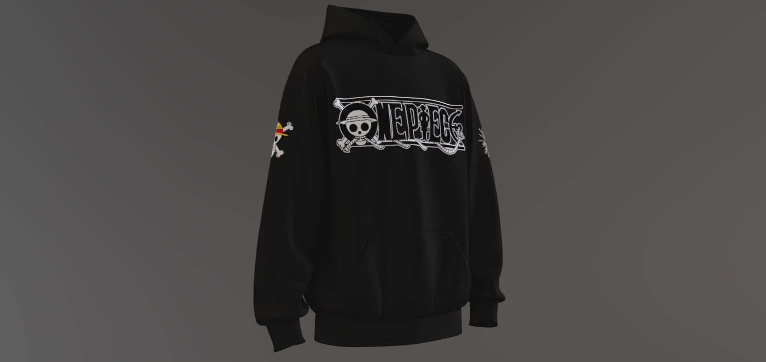 One Piece Premium Oversized Printed Hoodie