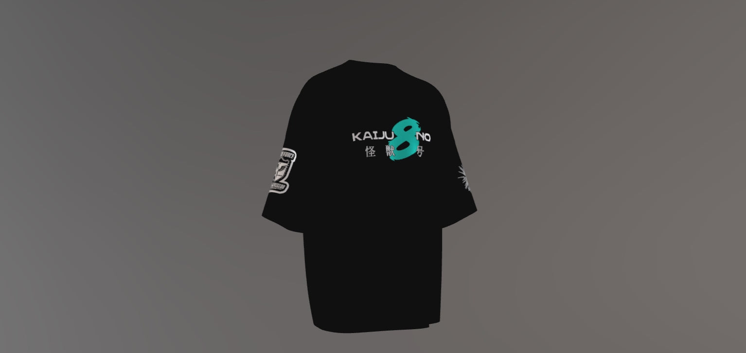 Kaiju Number 8 Premium Oversized Printed T-Shirt