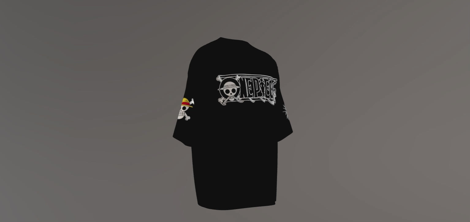 One Piece Premium Oversized Printed T-Shirt